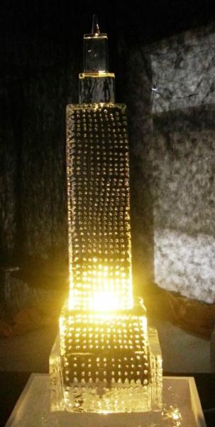 Empire State Building in Ice by Steve Stewart at Louisville Ice Sculptures. Price $275