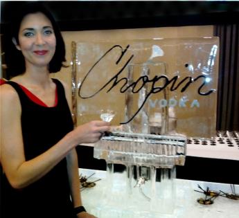 Enjoy your vodka instantly chilled in the Ice Liquor Luge by Louisville Ice Sculptures. Price $295 