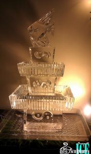Louisville Ice Sculptures made this awesome fish top sculpture, that has a built in appetizer tray! Talk about functionality! Price $325 