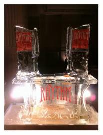 This ice bar has a liquor luges. Price $1800