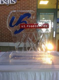 This sculpture with sand was created with the US Food Service logo. Starting Price $325 