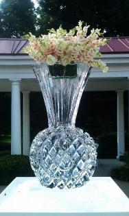 Flowers in an Ice Sculpture Vase 