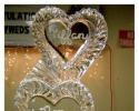 Louisville Ice Sculptures created something quite special for this couple with this wonderful personalized double heart ice sculpture. Price $275